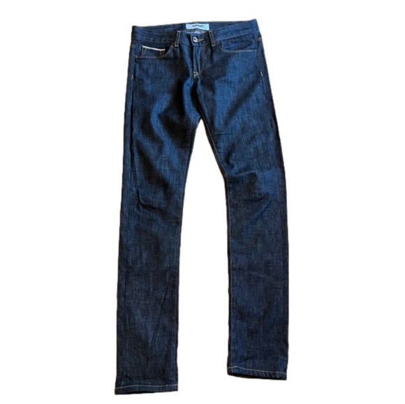 Baldwin Kansas City The Ten Skinny Jeans Black Raw Selvedge Denim Women’s 27 - Picture 1 of 11
